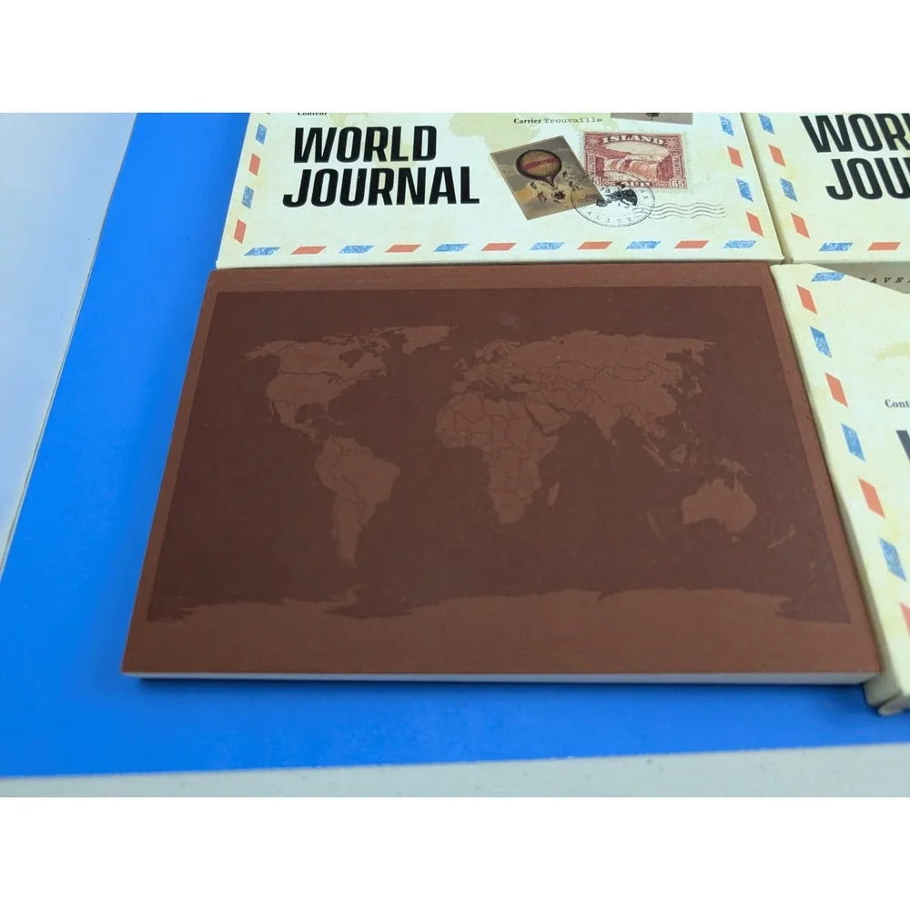 Trouvaille World Travel Journal Notebook Stationery (Made in Poland) 5 PACK